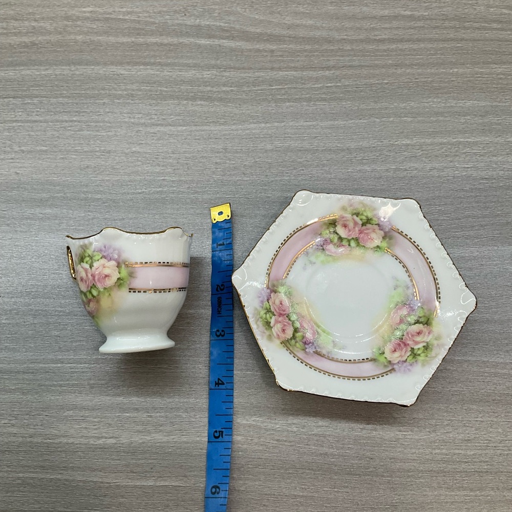 ANTIQUE B. RAINEY TEACUP AMD SAUCER - Picture 7 of 9